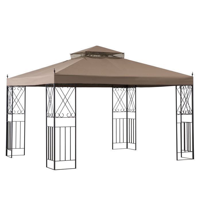 Sunjoy Parlay 12 Ft. W x 10 Ft. D Steel Patio Gazebo & Reviews Wayfair